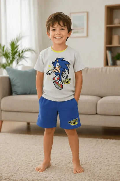 Completo corto cotone Sonic bambino SC72L7786