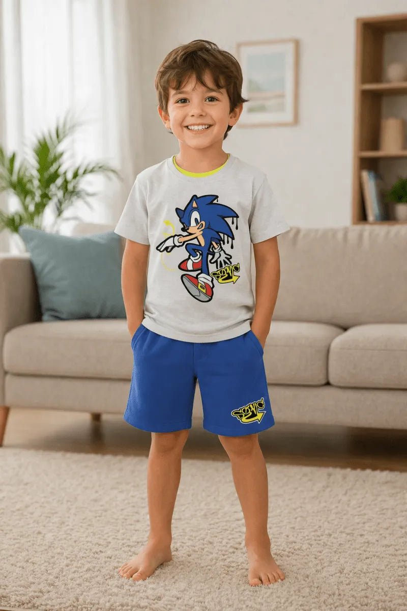 Completo corto cotone Sonic bambino SC72L7786