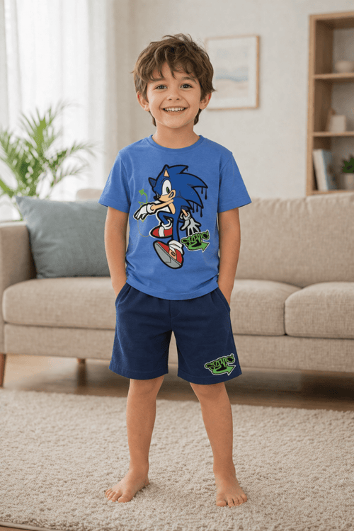 Completo corto cotone Sonic bambino SC72L7786