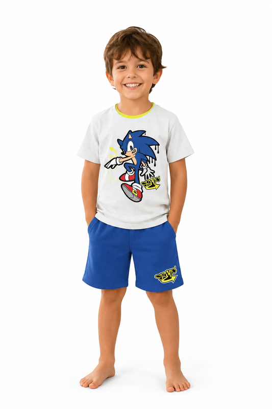 Completo corto cotone Sonic bambino SC72L7786