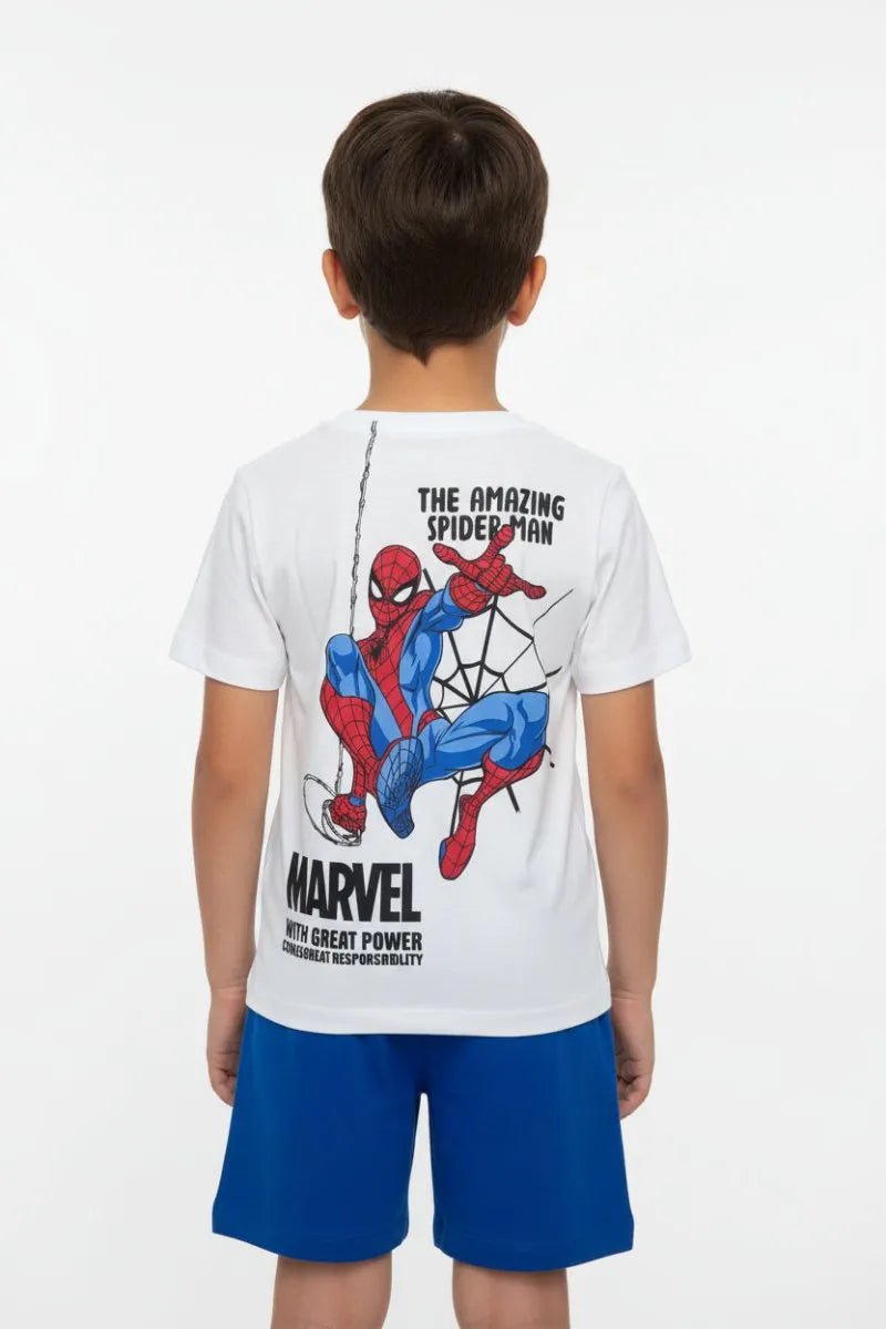 Completo corto cotone Spiderman bambino MV72A9730