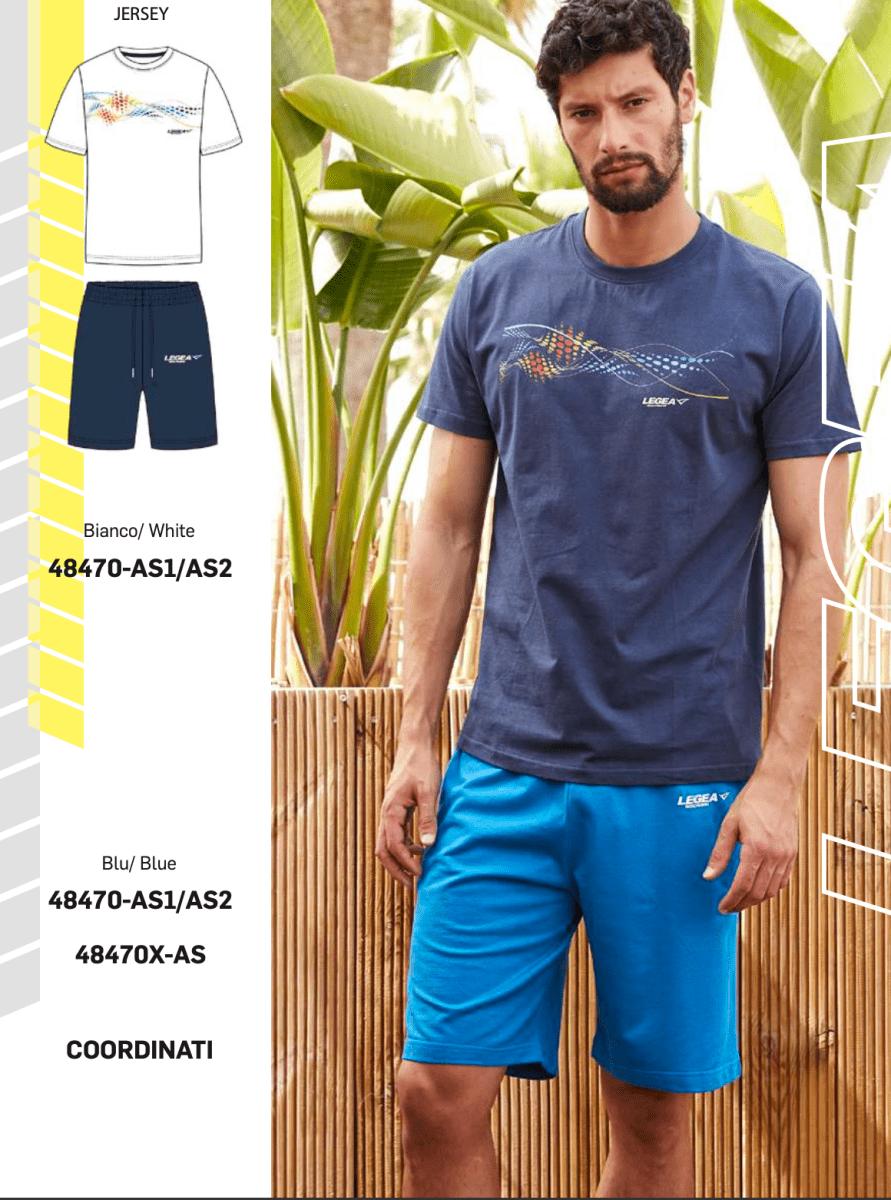 Completo corto uomo calibrato Legea puro cotone 48470X