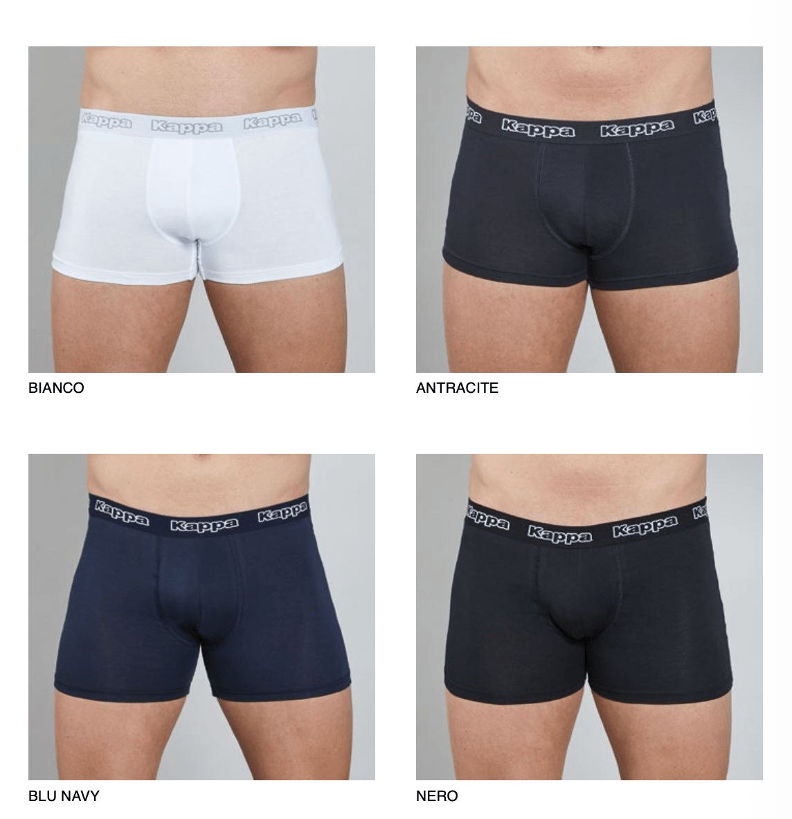 Confezione da 3 Boxer uomo Kappa cotone bielastico K1221