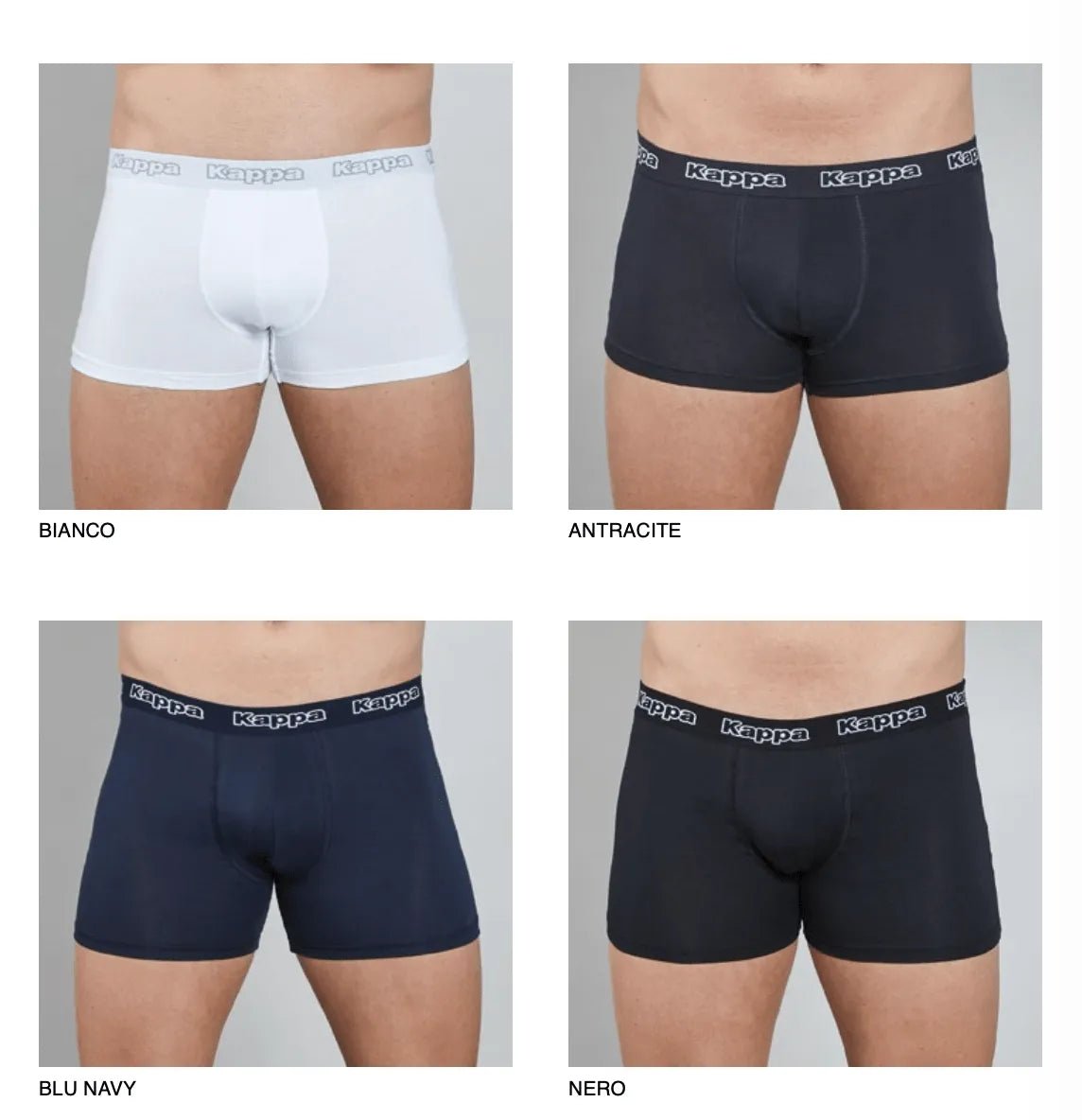 Confezione da 3 Boxer uomo Kappa cotone bielastico K1221