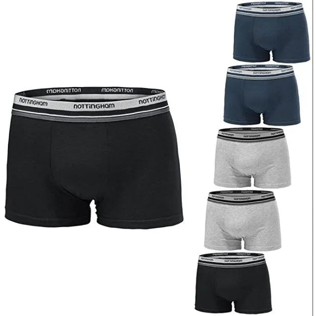 Confezione da 3 Boxer uomo Nottingham cotone bielastico rasato tinta unita BX80