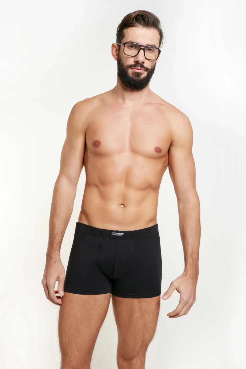 Confezione da 3 Boxer uomo Nottingham cotone bielastico rasato tinta unita BX81