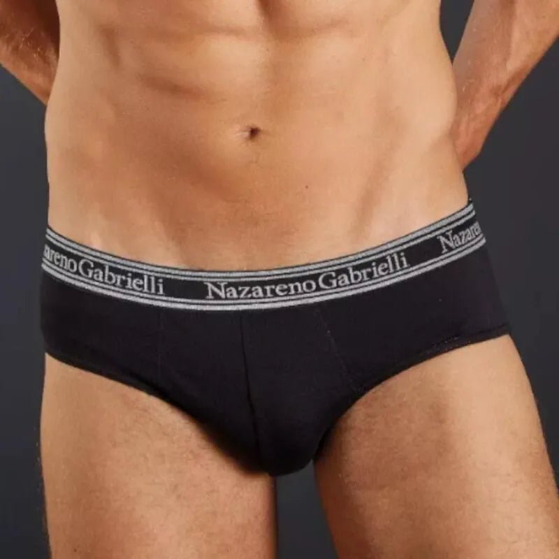 Confezione da 3 Slip uomo Nazareno Gabrielli cotone bielastico NG326