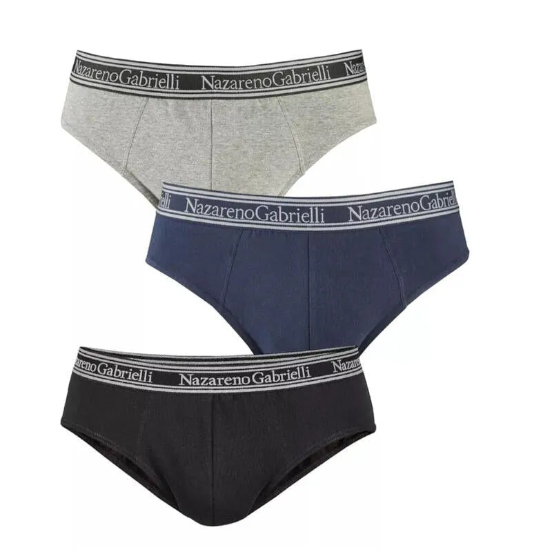 Confezione da 3 Slip uomo Nazareno Gabrielli cotone bielastico NG326