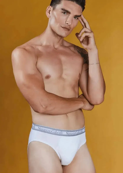 Confezione da 3 Slip uomo Nazareno Gabrielli cotone bielastico NG326