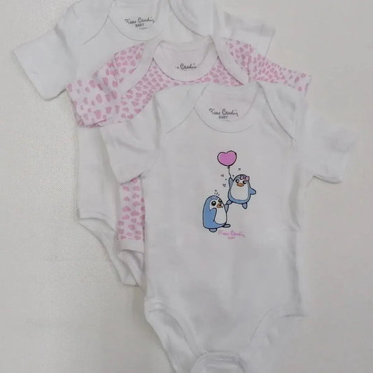 Confezione da 3 body neonata mezza manica Pierre Cardin caldo cotone PCKB3.212