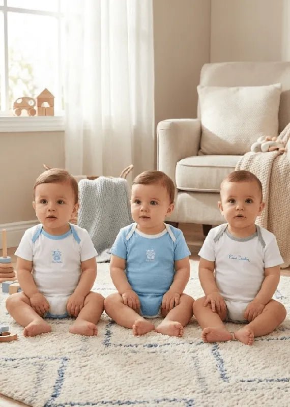 Confezione da 3 body neonato mezza manica Pierre Cardin 100% cotone PCKB3.031