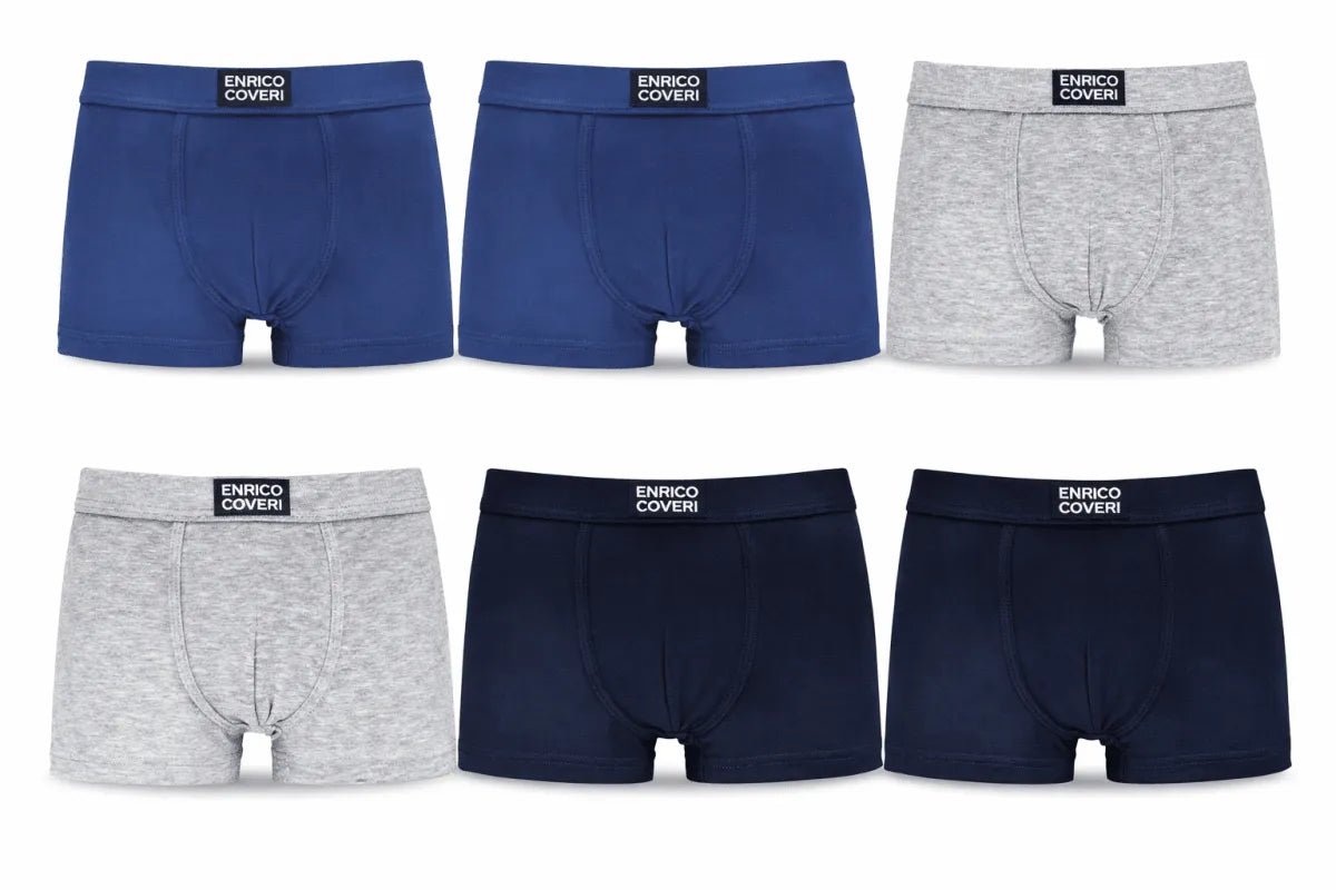 Confezione da 3 boxer bambino in cotone bielastico Enrico Coveri EB4015