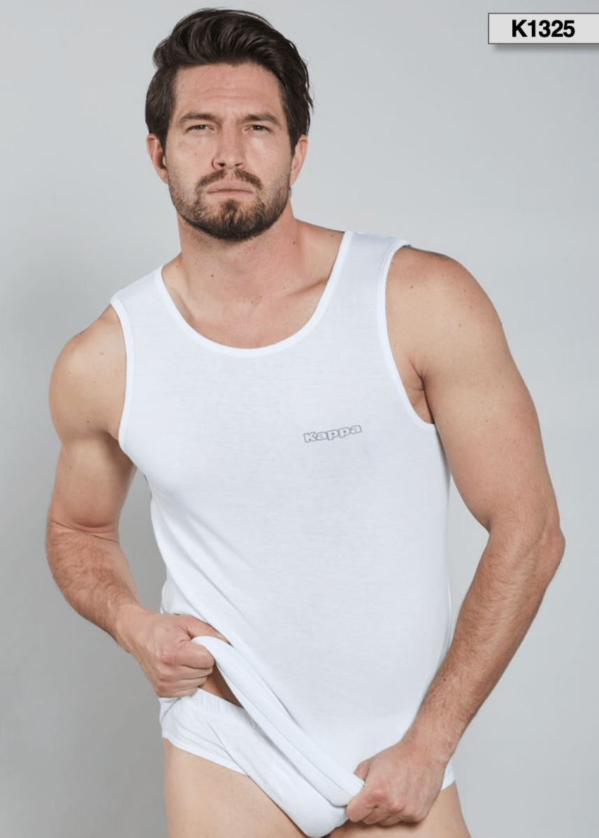 Confezione da 3 canotte uomo Kappa 100% cotone pettinato K1325
