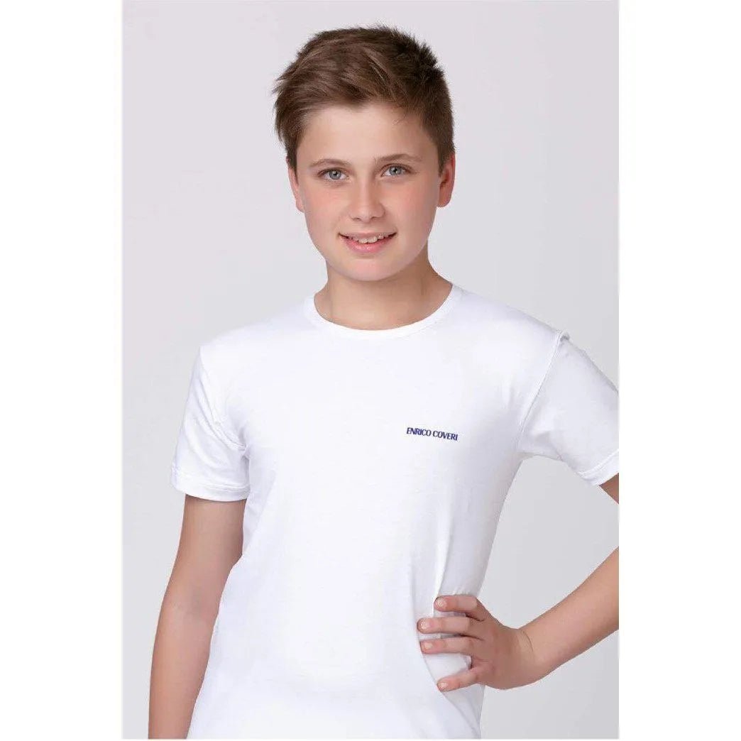 Confezione da 3 maglie intime bambino Coveri mezza manica in cotone bielastico ET4000
