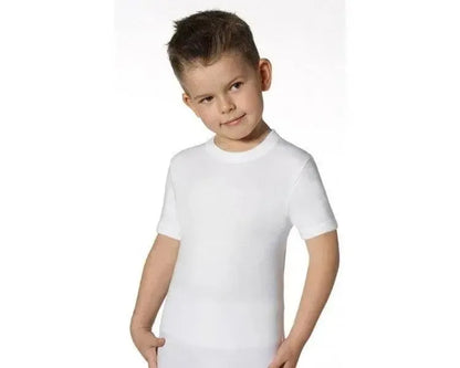 Confezione da 3 maglie mezza manica girocollo Nottingham termomaglia bambino cotone interlock TM310R
