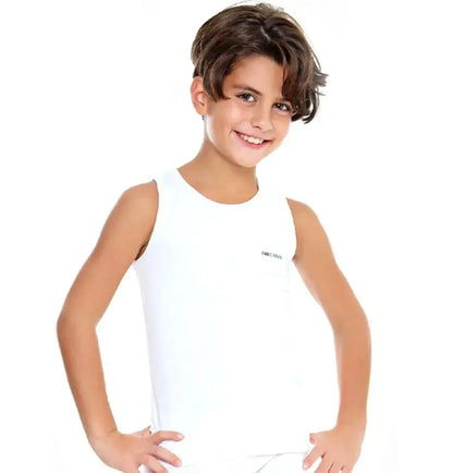 Confezione da 3 maglie spalla larga bambino in cotone bielastico Enrico Coveri ET4002