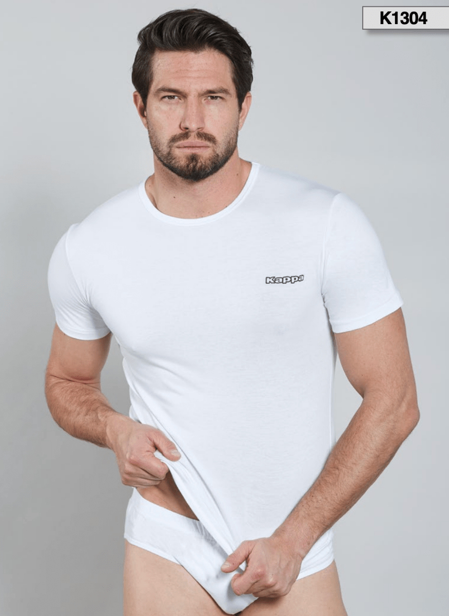 Confezione da 3 maglie uomo Kappa 100% cotone bielastico K1304