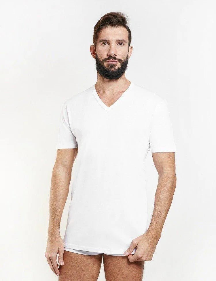Confezione da 3 maglie uomo a punta Ntg Sport by Nottingham 100% cotone TV700