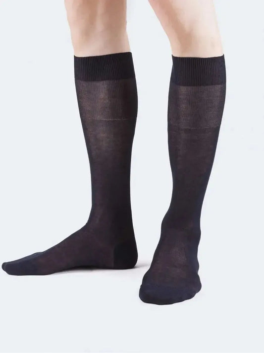 Confezione da 3 paia di Calze lunghe uomo Pezzini modello UGB-Perfetto in filo di Scozia