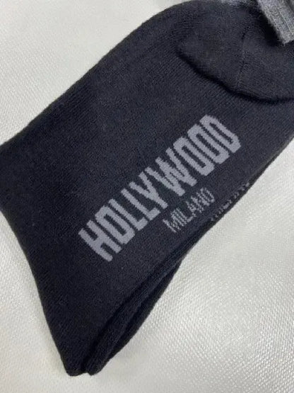 Confezione da 3 paia di calze corte fitness unisex uomo donna Hollywood Milano HLM004