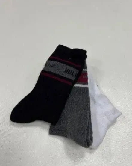 Confezione da 3 paia di calze corte fitness unisex uomo donna Hollywood Milano HLM014