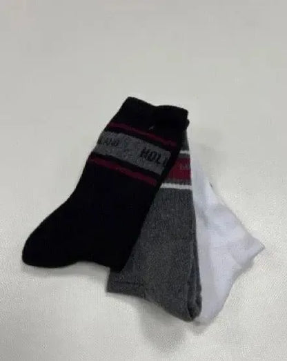 Confezione da 3 paia di calze corte fitness unisex uomo donna Hollywood Milano HLM014