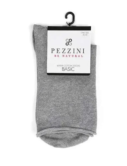 Confezione da 3 paia di calze donna in caldo cotone Pezzini Be Natural taglio vivo DCZ-301 Casual
