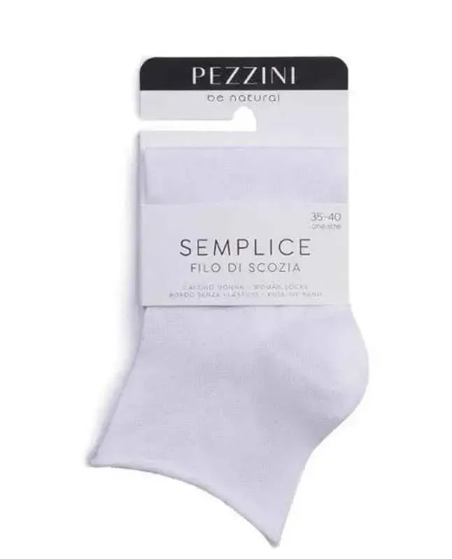 Confezione da 3 paia di calze donna taglio vivo Pezzini in filo di Scozia Semplice