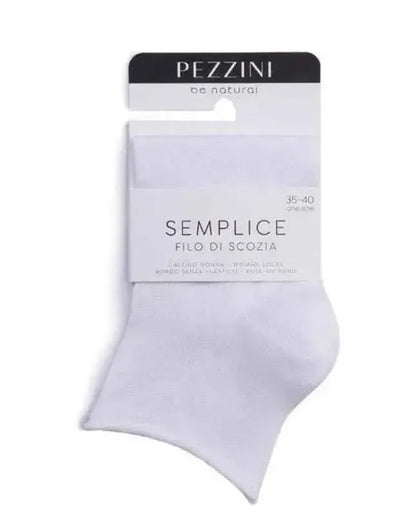 Confezione da 3 paia di calze donna taglio vivo Pezzini in filo di Scozia Semplice