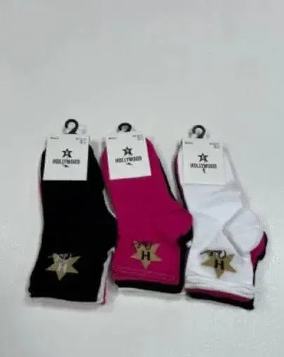Confezione da 3 paia di calze fitness donna Hollywood Milano HLM027