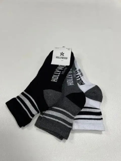 Confezione da 3 paia di calze fitness unisex uomo donna Hollywood Milano HLM009