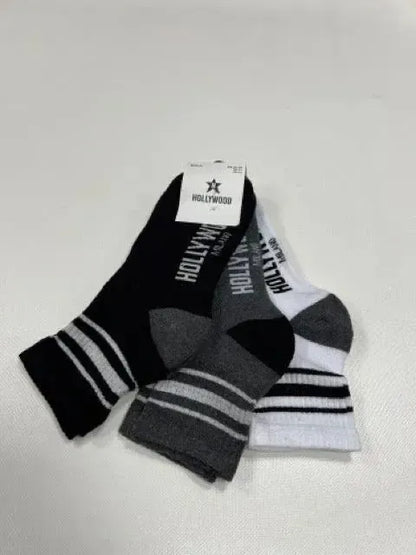 Confezione da 3 paia di calze fitness unisex uomo donna Hollywood Milano HLM009
