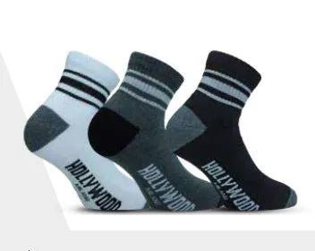 Confezione da 3 paia di calze fitness unisex uomo donna Hollywood Milano HLM009