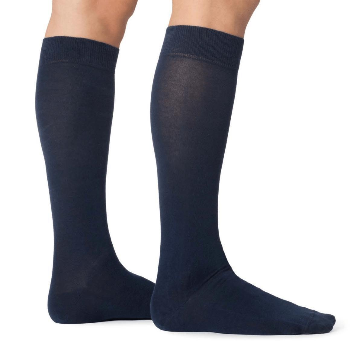 Confezione da 3 paia di calze lunghe uomo filo di scozia elasticizzate Pezzini UGB-860