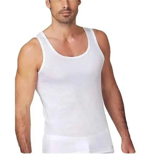 Confezione da 3 pezzi canotta spalla larga uomo 100% cotone Zerodifetti 2005