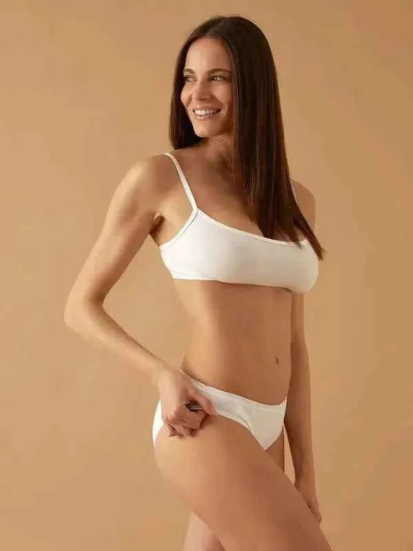 Confezione da 3 slip donna a vita bassa Jadea cotone bielastico rasato 7000