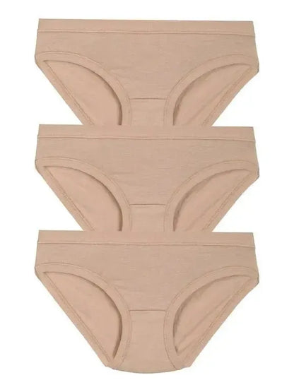 Confezione da 3 slip donna a vita bassa in cotone bielastico Cotonella 3362