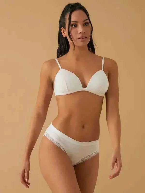 Confezione da 3 slip donna in pizzo Jadea motivo floreale 518