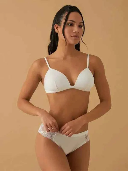 Confezione da 3 slip donna in pizzo Jadea motivo floreale 520