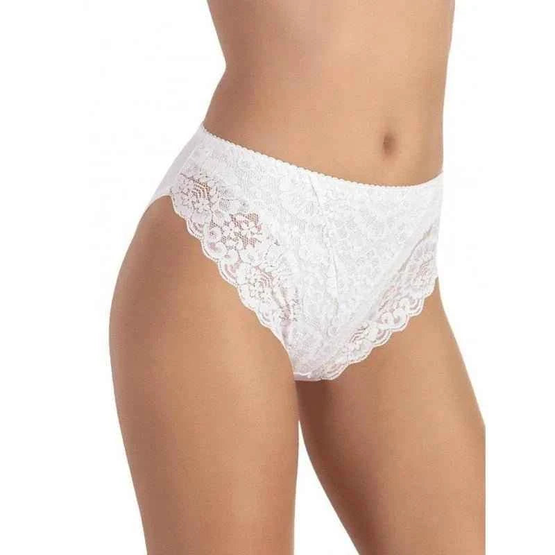 Confezione da 3 slip donna modello Midi a vita alta Jadea in pizzo 791