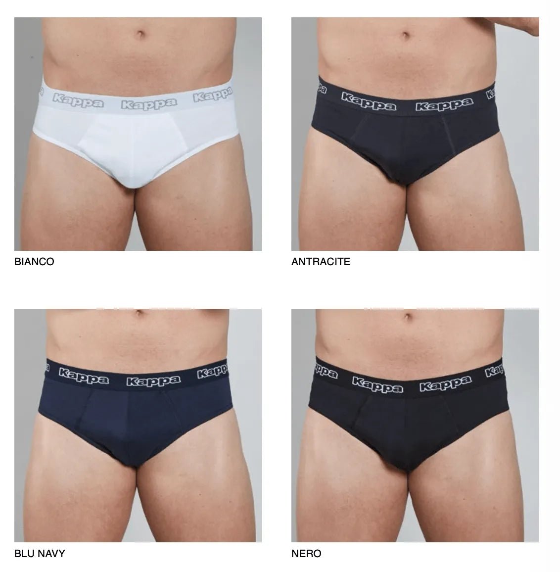 Confezione da 3 slip uomo Kappa cotone bielastico K1121