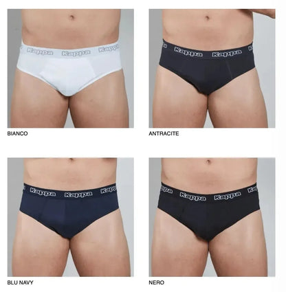Confezione da 3 slip uomo Kappa cotone bielastico K1121