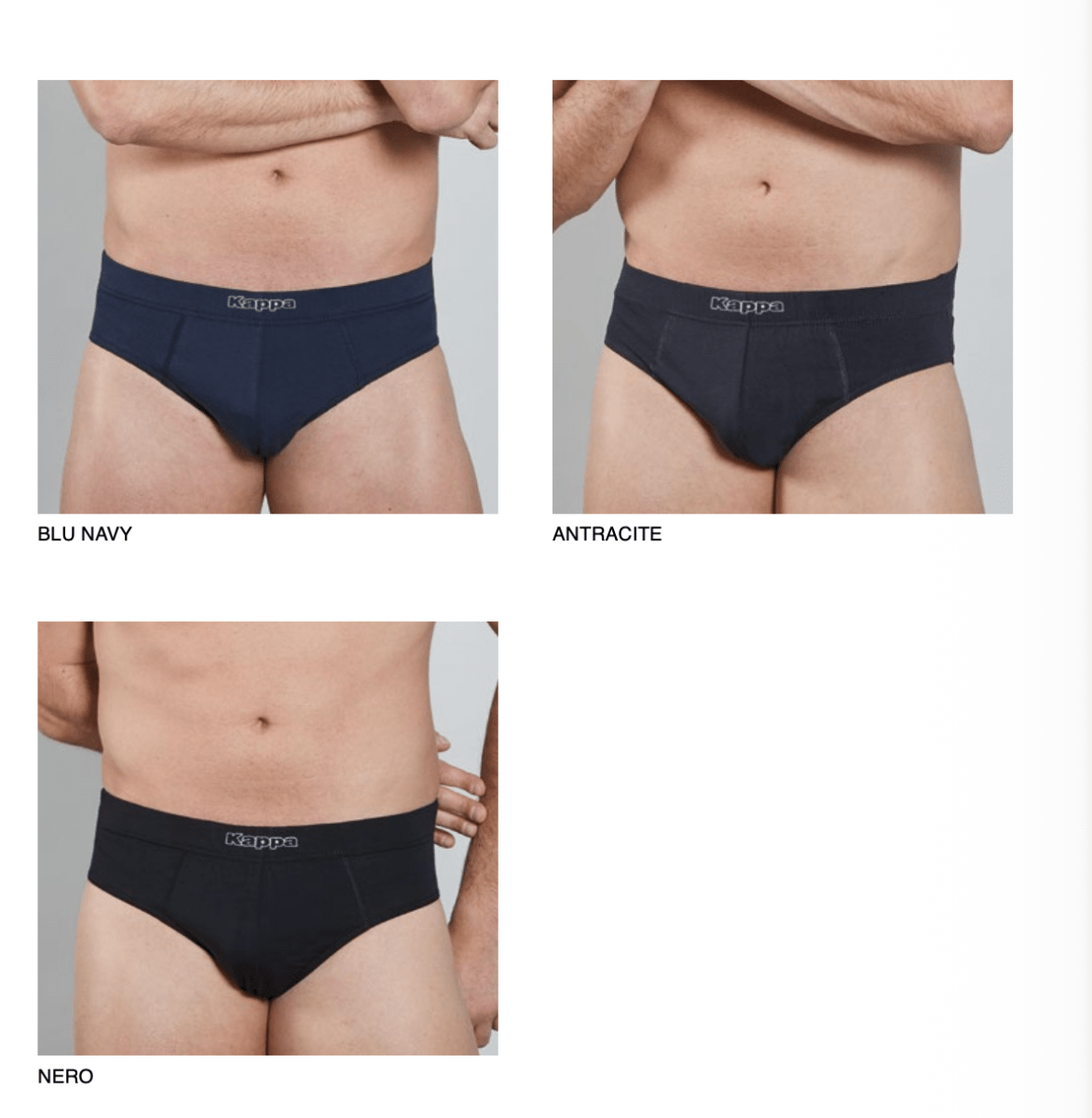 Confezione da 3 slip uomo Kappa cotone bielastico K1122