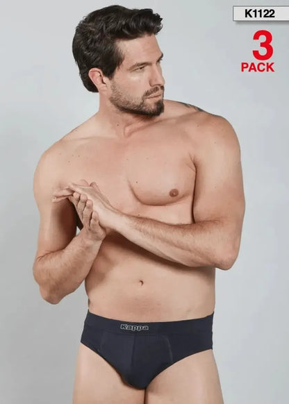 Confezione da 3 slip uomo Kappa cotone bielastico K1122