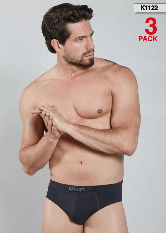 Confezione da 3 slip uomo Kappa cotone bielastico K1122
