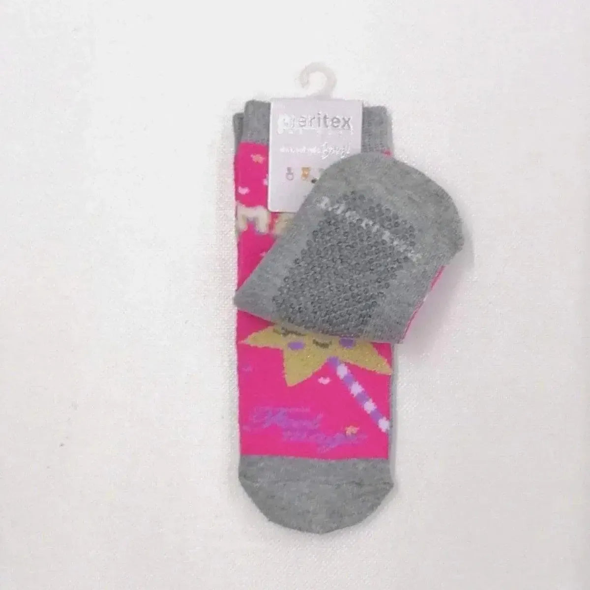 Confezione da 6 paia di calze antiscivolo baby in caldo cotone Meritex 4446