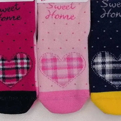 Confezione da 6 paia di calze antiscivolo bambina Pezzini Kid's in caldo cotone GBS-PAI211800