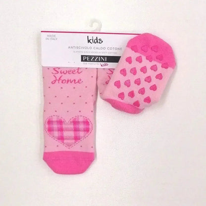 Confezione da 6 paia di calze antiscivolo bambina Pezzini Kid's in caldo cotone GBS-PAI211800