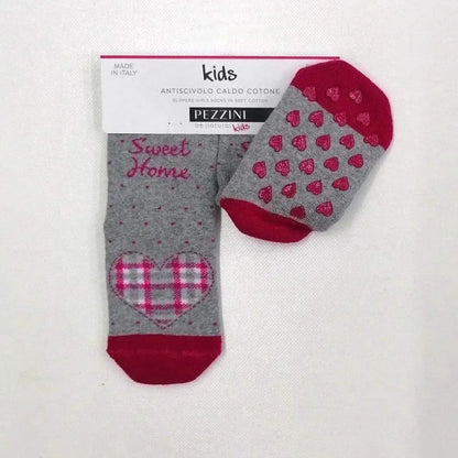 Confezione da 6 paia di calze antiscivolo bambina Pezzini Kid's in caldo cotone GBS-PAI211800