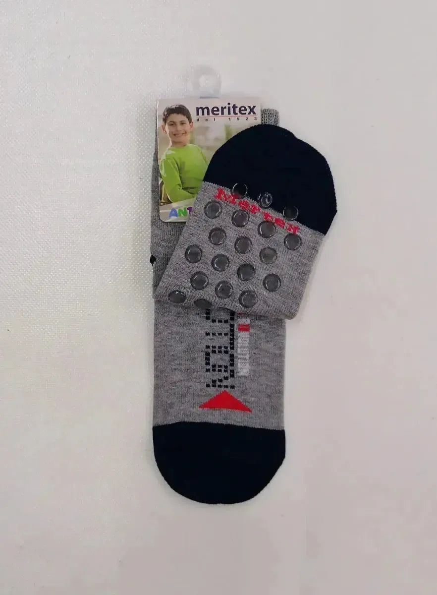 Confezione da 6 paia di calze antiscivolo bambino Meritex cotone 8001